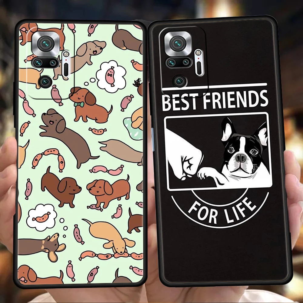 

Dog French Bulldog Phone Case For Redmi 10c Note 10 11 Pro K40 Gaming 11T 9T 7 8 8T 9 8A 9A 9C Pro Soft Shockproof Shell Coque