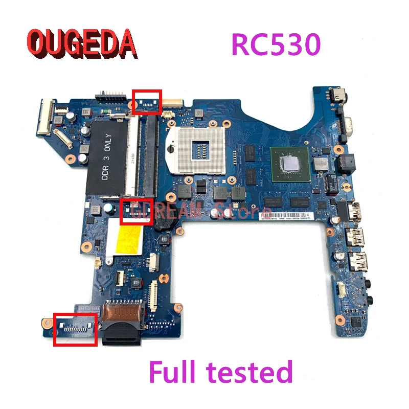 Материнская плата для ноутбука Samsung RC530 GT 540M GPU HM65 DDR3 полностью протестирована -