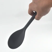 silicone spoon household kitchen cooking tool dense long handle salad mixing