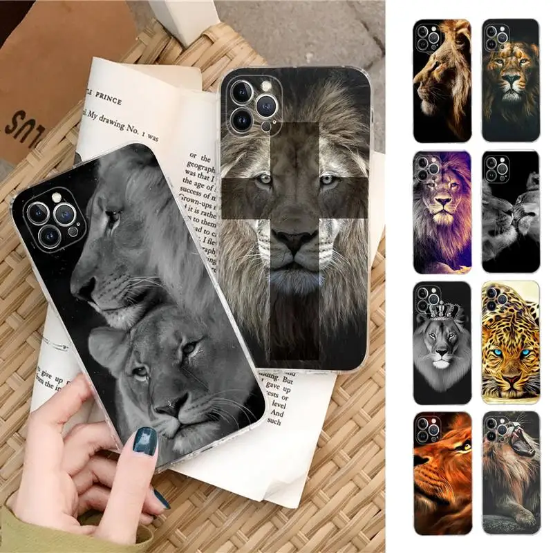 

The Lion King Animal Phone Case Silicone Soft for iphone 14 13 12 11 Pro Mini XS MAX 8 7 6 Plus X XS XR Cover