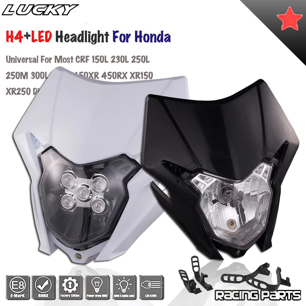 Светодиодная передняя фара для мотоциклов HONDA CRF 150L 150R 150F 230L 250L 250X 250M 300 450L 450X 450RL MX Enduro