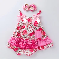 summer baby girl dress 0 2year floral princess skirts suspender skirt pp pants suit kids birthday party toddler girls dresses