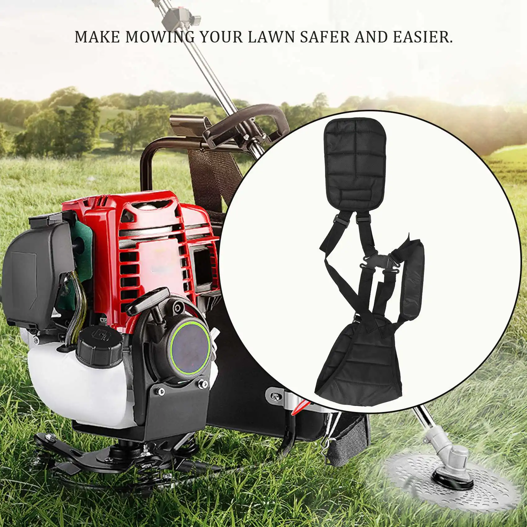 Регулируемый мягкий плечевой ремень садовый кусторез триммер