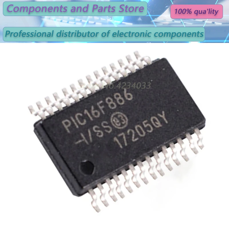 

1-10PCS PIC16F886-I/SS PIC16F886-I PIC16F886 SOP28 NEW100% PIC16 F886-I/SS