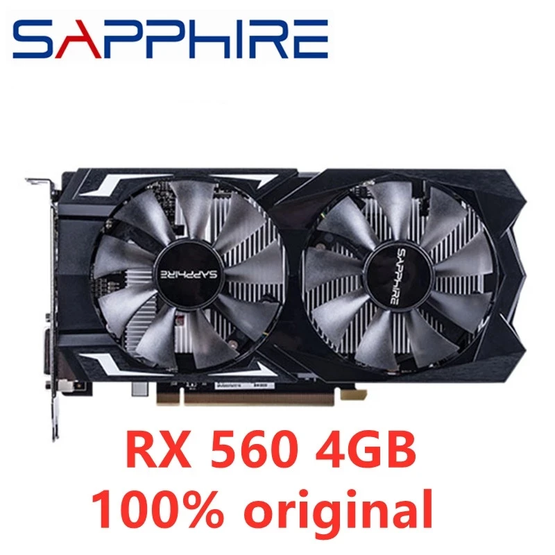 Видеокарта SAPPHIRE RX 560 4 Гб GPU Radeon 560D 4G RX570 RX580 графические карты Компьютерные игры для