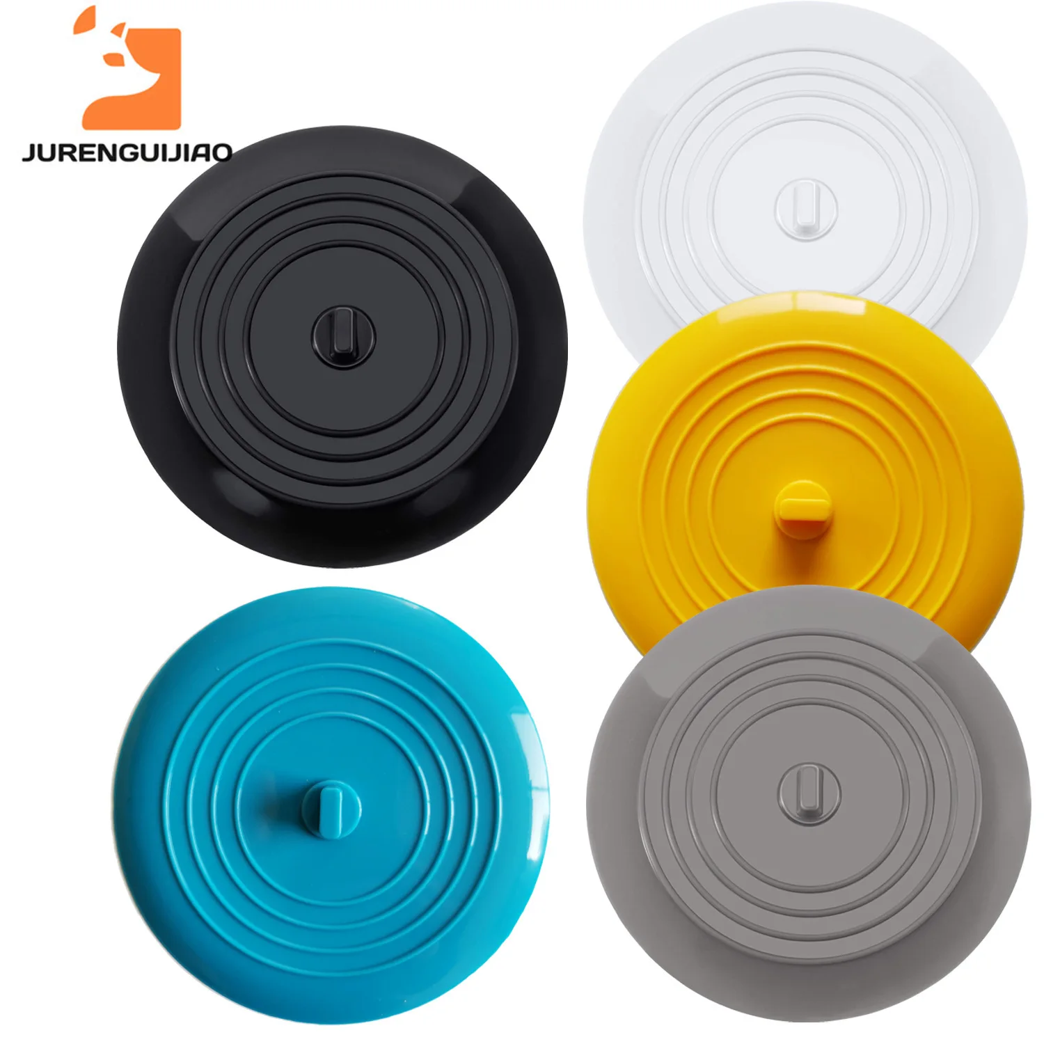 

Hot selling food grade kitchen circular silicone sink plug, large floor drain cover, water plug