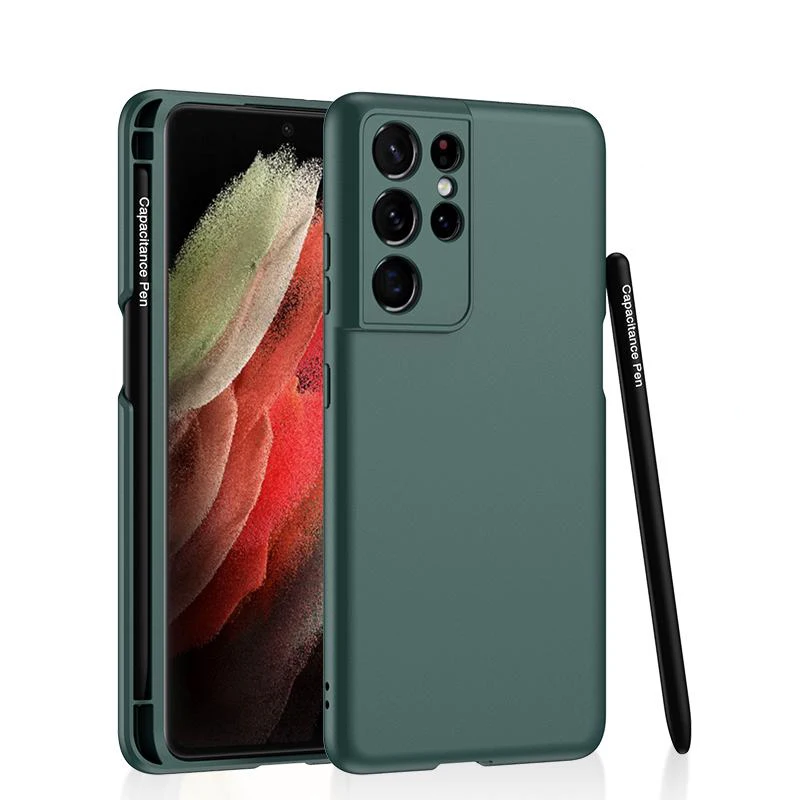 Чехол для Samsung Galaxy S21 Ultra S-Стилус силиконовый чехол Беспроводная зарядка стилус