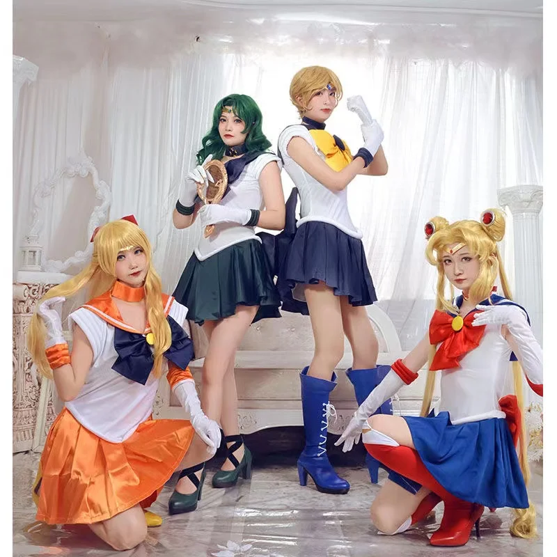 

Anime Sailor Moon Cosplay Costumes Anime Figure Halloween Costumes for Women Vestido Clothes Dress Suit Wig Loli Uniform Sexy