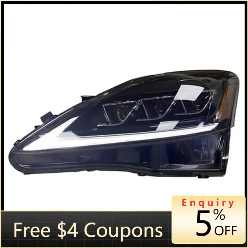 

Заводская цена, фасветильник для Lexus 2006-2012 IS250 IS300, светодиодный ние светодиодные фары на бампер, дневные ходовые огни DRL, автозапчасти для авт...