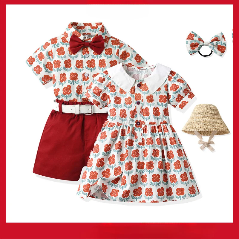 

Костюм брата и сестры для близнецов, детская одежда, Семейный комплект для близнецов, Двойка для мальчиков, детские брюки с кожаным ремнем