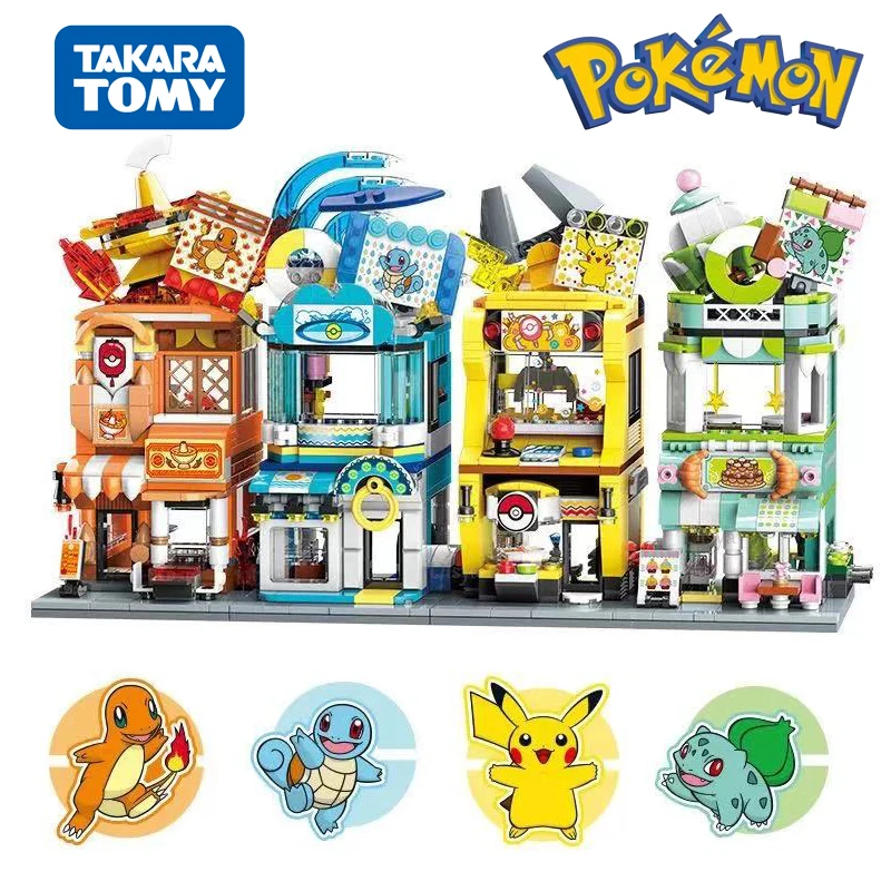 

Покемон строительные блоки Charizard Pikachu Сквиртл Бульбазавр аниме Сборная модель Обучающие Детские игрушки для подарка