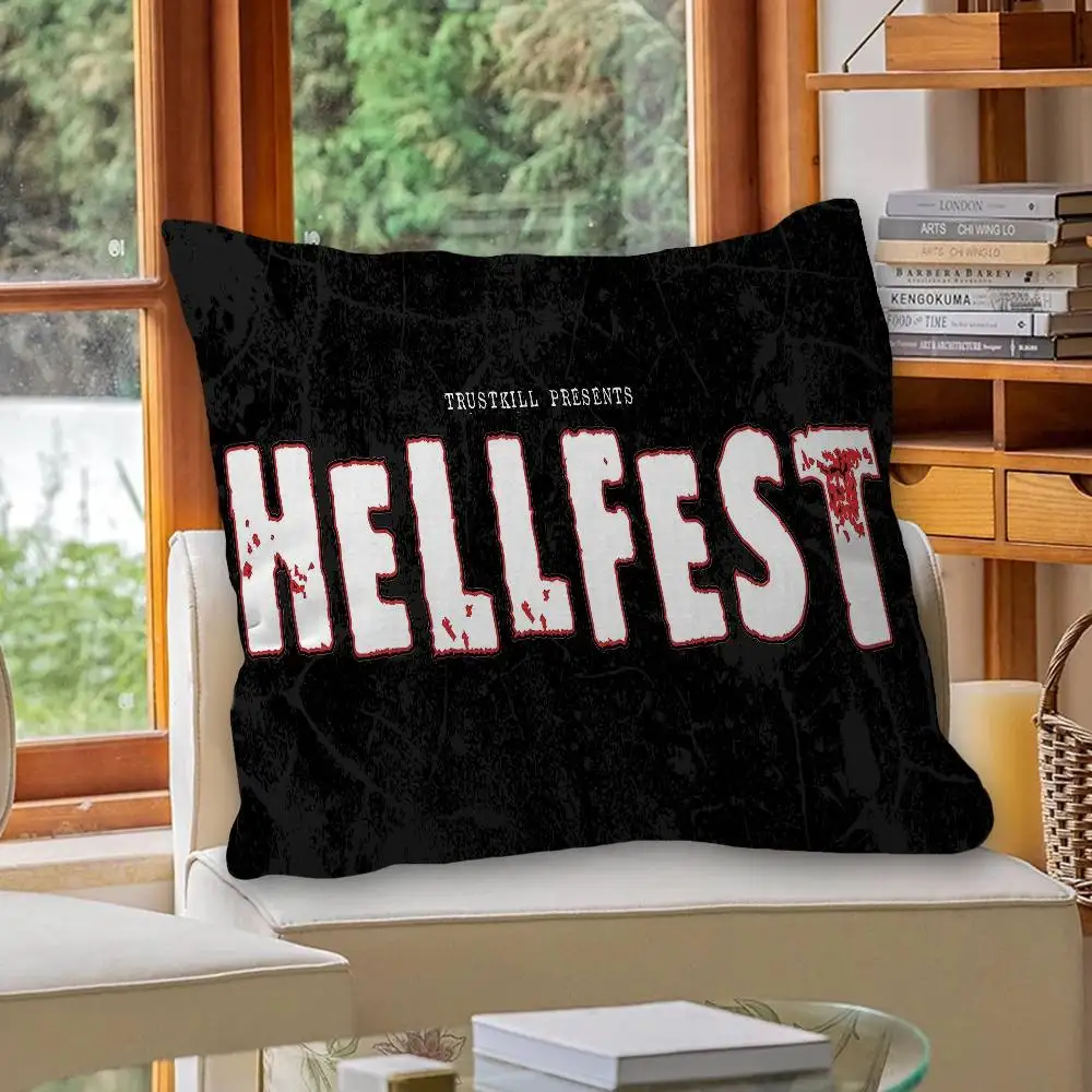 Фото Персонализированная наволочка H-Hellfest Band для детской спальни, декор для вечеринки, наволочка для детского дня рождения, подарок на день рождения №4