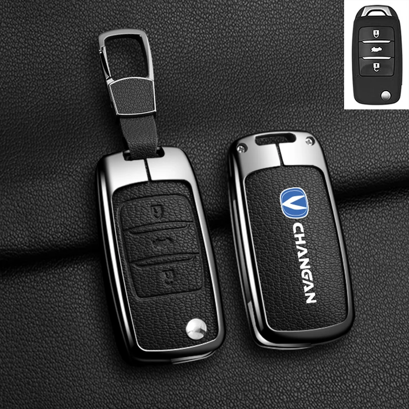 

Новый чехол для автомобильного ключа из сплава для Changan CS15 Eado Raeton CS35 Plus CS55 CS75 J35 Hunter F70 CS95 CS85 CS1 CV1 Alsvin V3 V5 V7