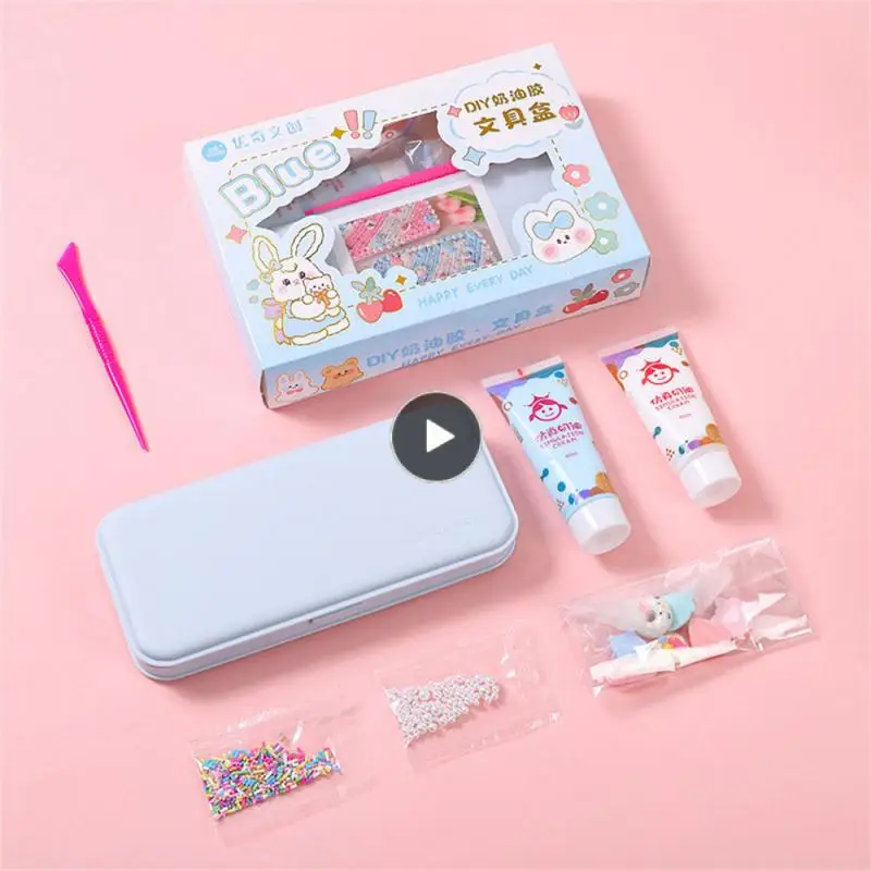 

Cute Stationery Box Decorative Creative Cream Glue Adhesive Versatile Cartoon Stationery Box Handmade Gifts Stationery Box