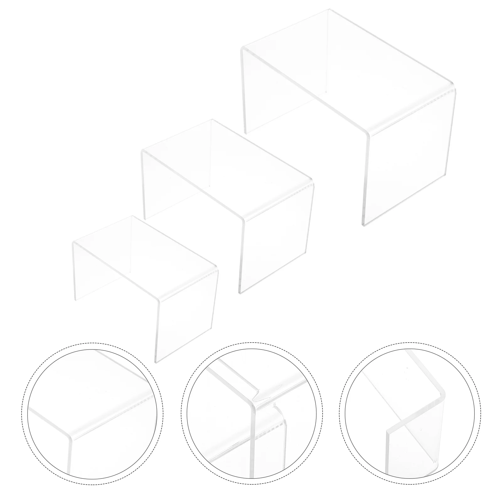 

3Pcs Creative Displaying Holder Versatile Rack Household Displaying Stand Displaying Rack for Hotel Restaurant