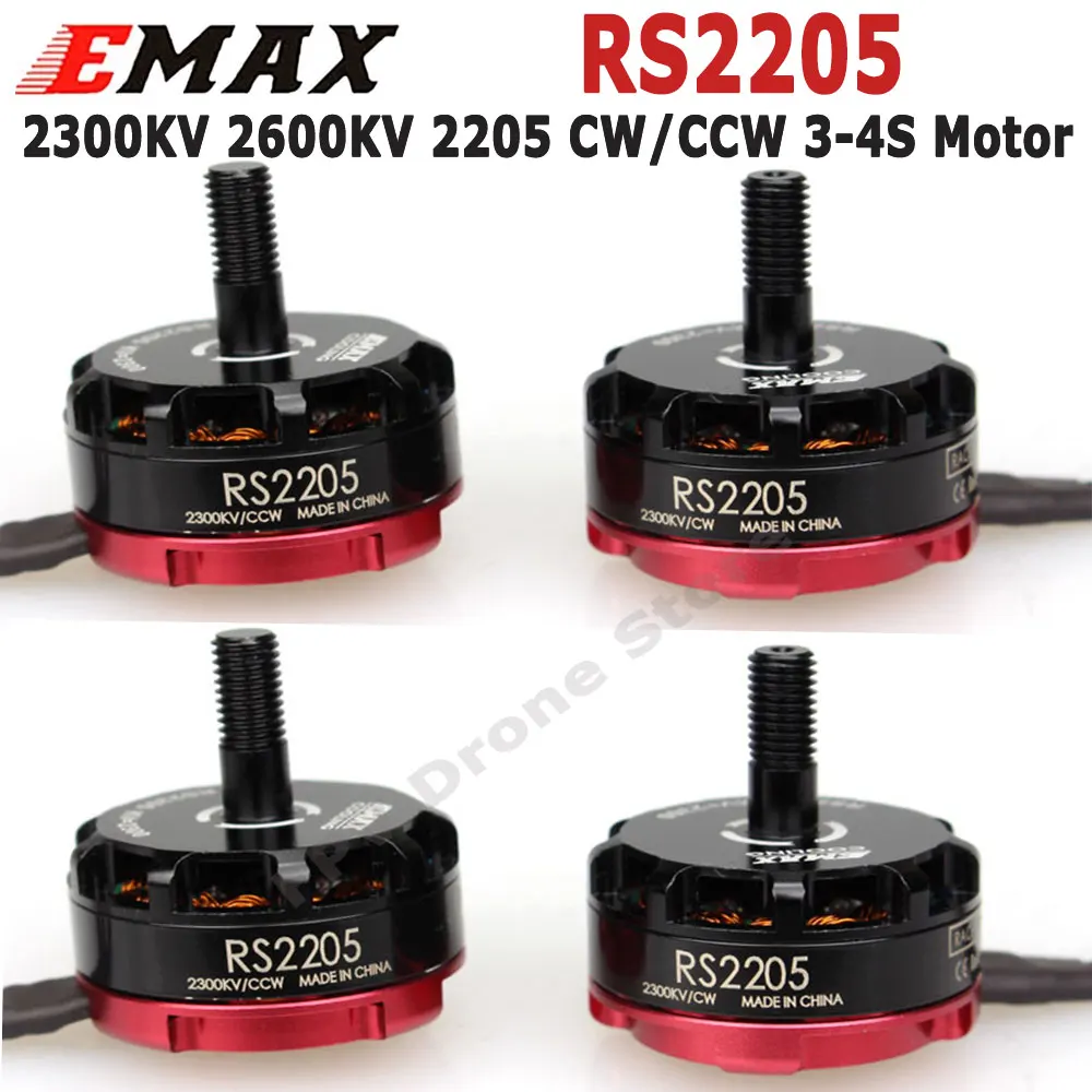 Emax RS2205 2300KV 2600KV 2205 CW/CCW 3-4S бесщеточный двигатель для RC FPV гоночного дрона