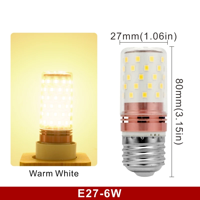 

1/2/4 шт. 6 Вт 8 Вт светодиодная лампочка-Кукуруза E27 E14 светильник почка 60/80 светодиодов s SMD2835 220 в 110 В светодиодный ная лампа для украшения дома люстра светильник
