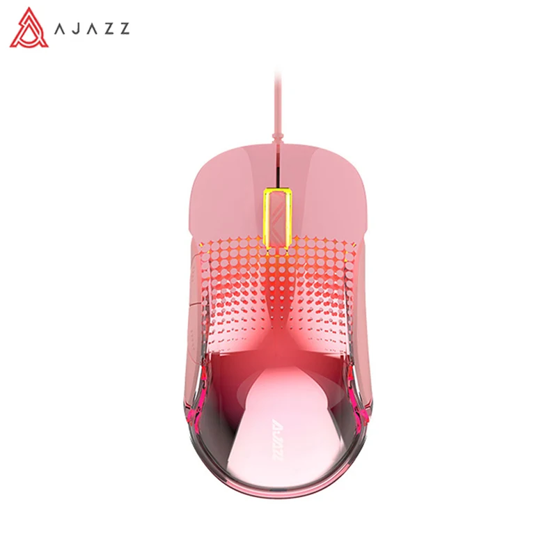 

AJAZZ RGB Wired Gaming Mouse USB Computer Mouse 10000 DPI Adjust 8 Button Sensors Ergonomic Pink Mice for Laptop Accessories