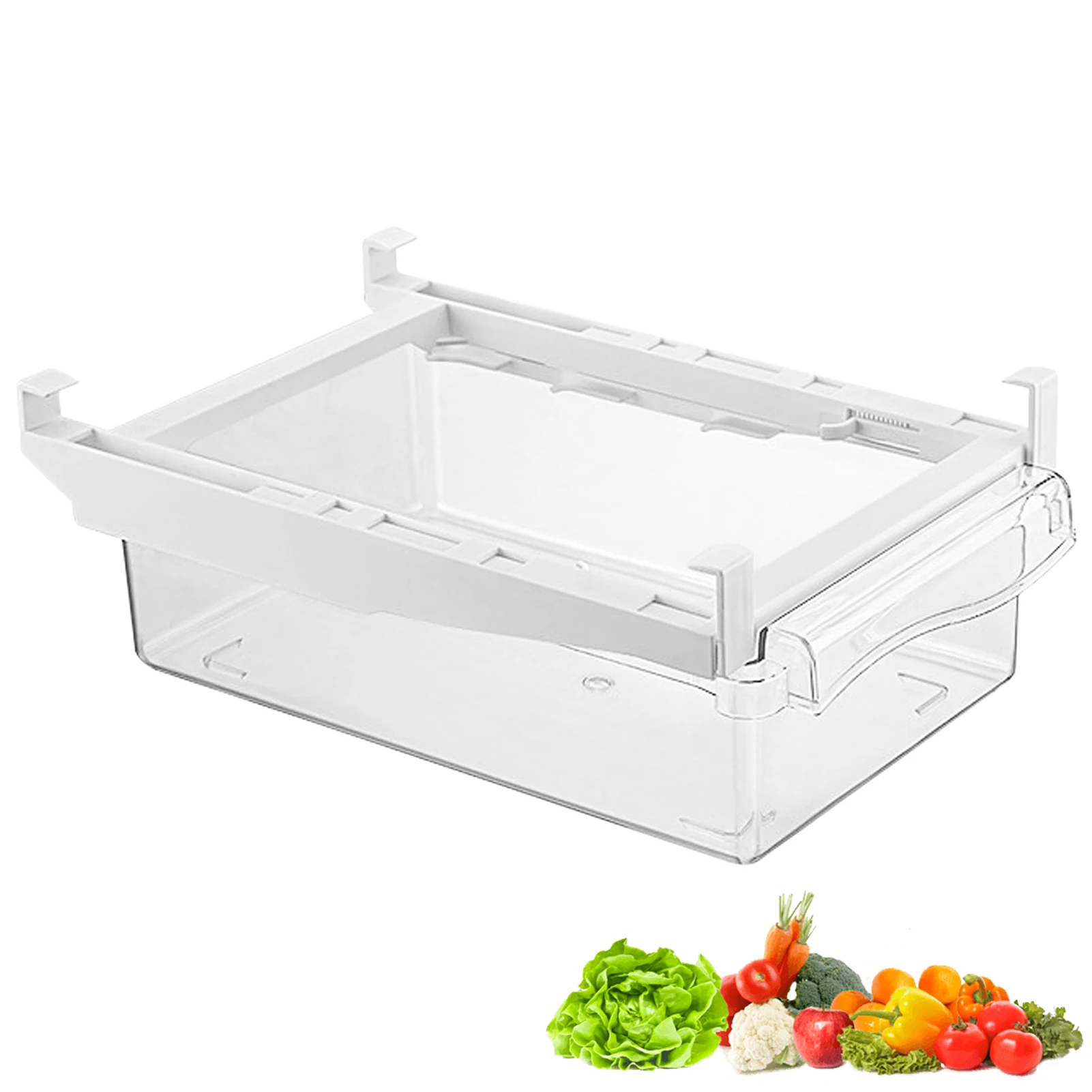 

Refrigerator Food Organizer Refrigerator Drawer Organizers Fridge Food Storage Box For Egg Fruit Vegetable Fit For Most Kitchen