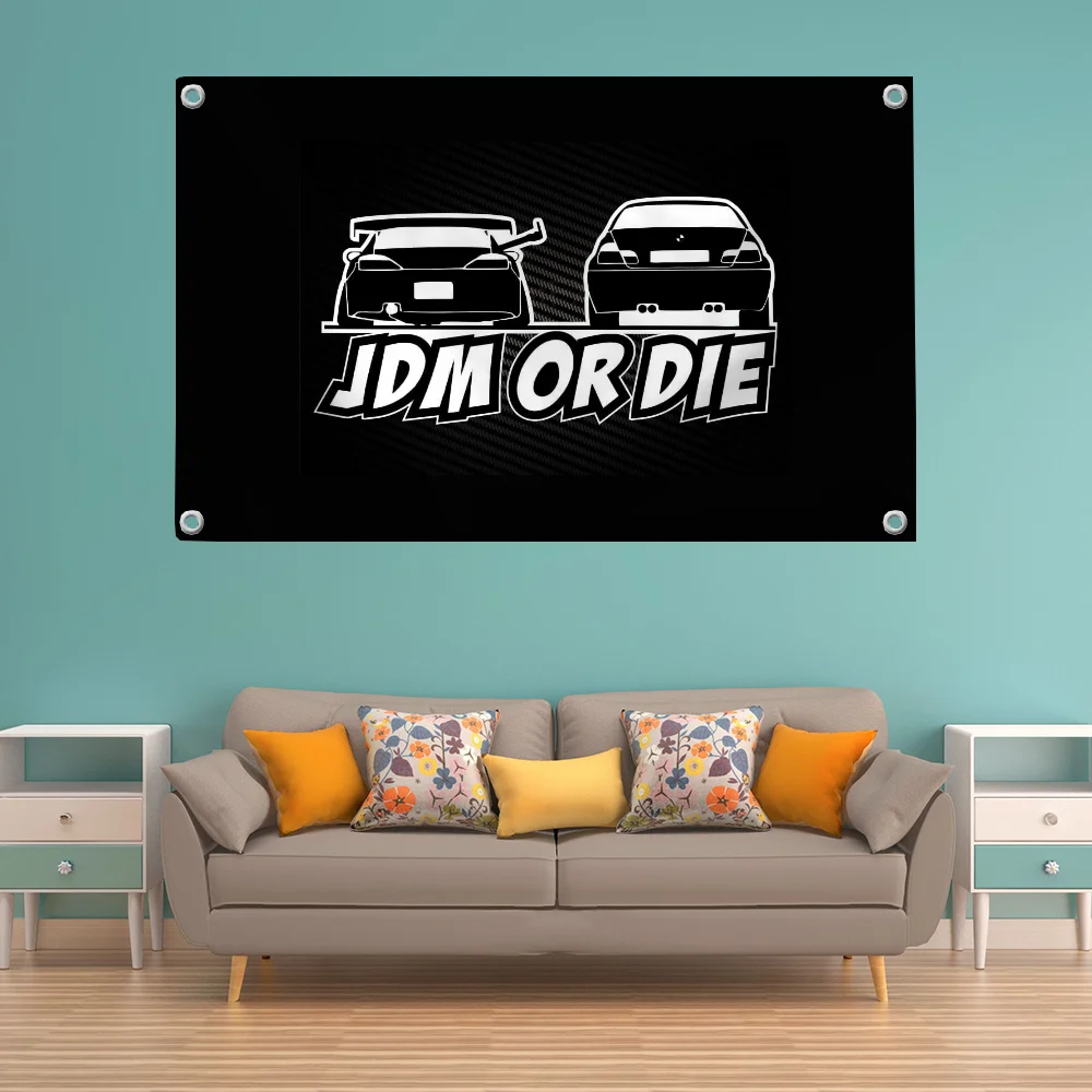 J-JDM Стиль Настенный Флаг Гордости Баннер Для Декора Комнаты Y2K Тема Уличное