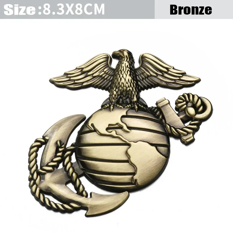 Металлическая Эмблема для кузова морской пехоты брызговик задний багажник