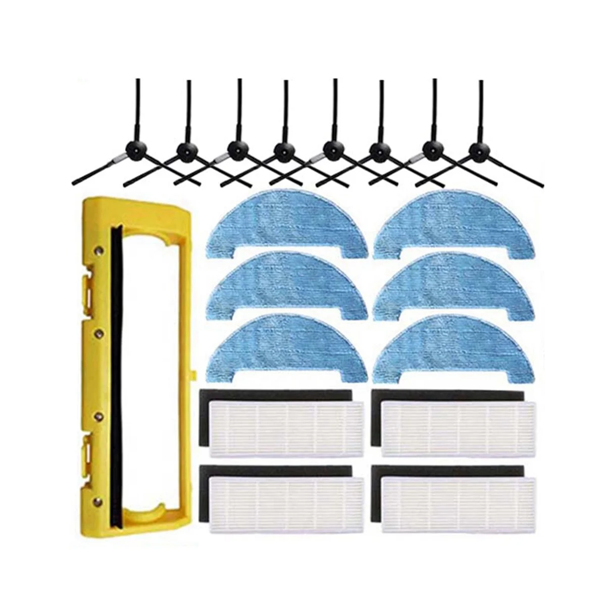 Набор аксессуаров для робота-пылесоса 360 C50 C30, основная боковая щетка, Швабра, Hepa фильтр