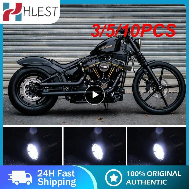 

3/5/10PCS 3 Modes Led Motos Spotlight Waterproof Universal Motorbike Headlight Durable Car Accessories Fog Spot Motos Bulb