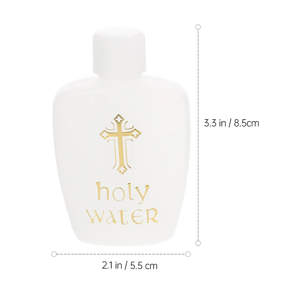 

Water Holy Container Empty Religious Refillable Holder Catholic Wedding Baptism Blessed Plastic Potion Apothecary Containers