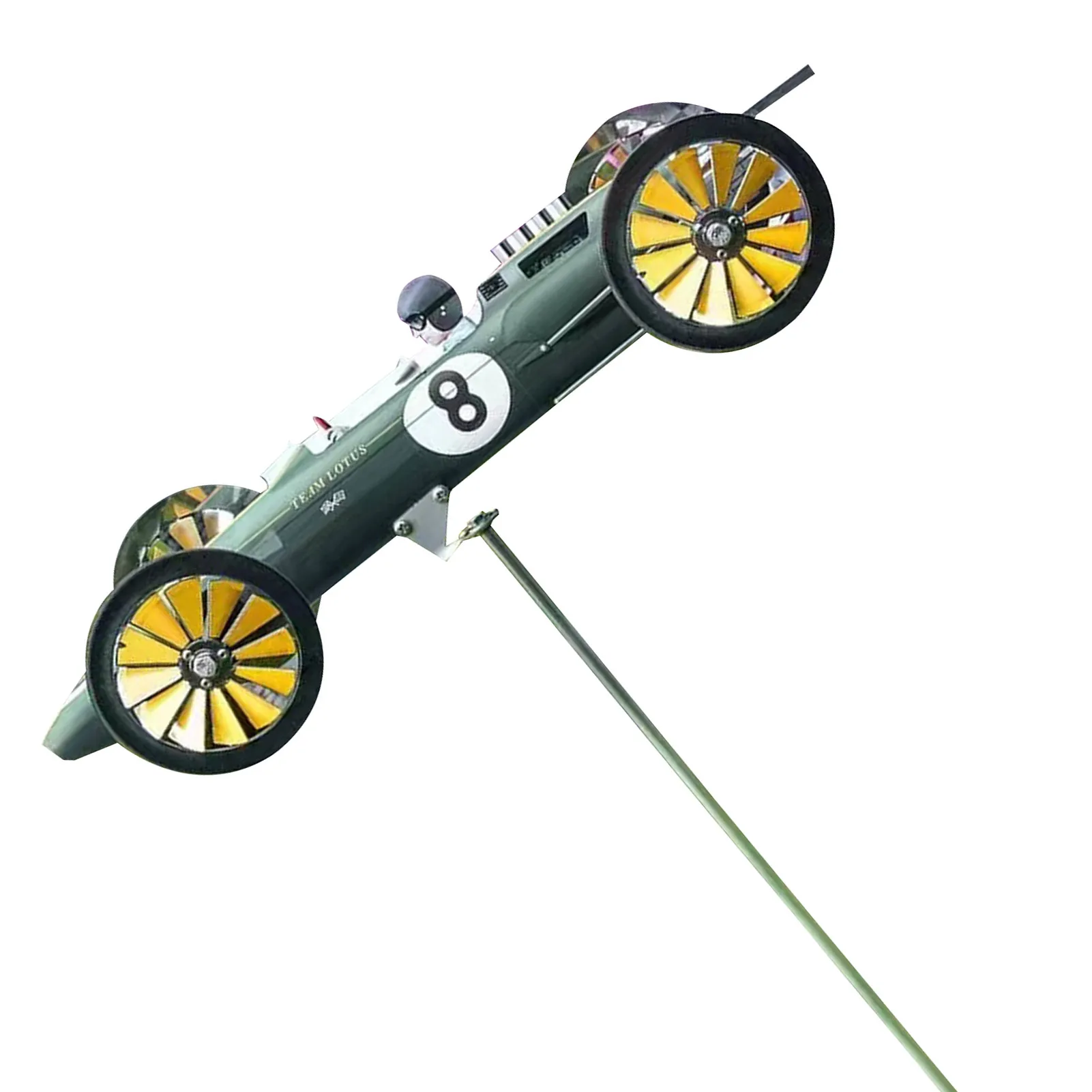 

Wind Spinner Garden Decor Metal Yard Art Wind Spinners Outdoor Metal Yard Spinners Racing Car Wind Sculpture For Lawn Floating