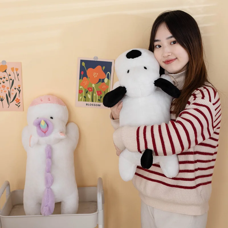 

50cm Cute Stuffed Animals Plush Pillow Toy Kawaii Unicorn Dog Dinosaur Plushies Doll Anime Lovely Soft Kids Toys for Girls Gifts