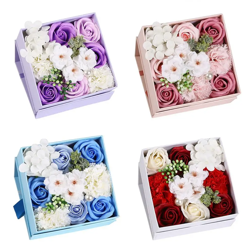 

Handmade Soap Flower Gift Box For Birthday Wedding Anniversary Mother Day Valentine Day