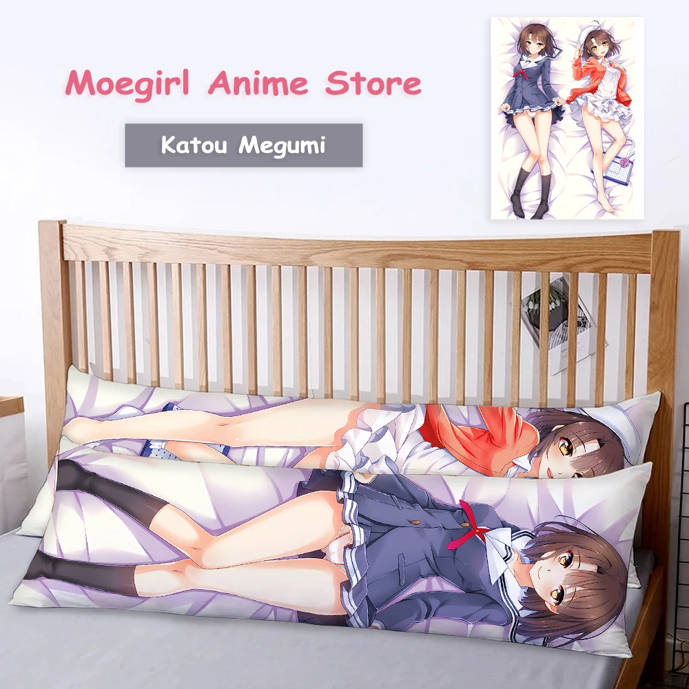 Saekano: Как поднять скучную девушку прекрасная Katou Megumi Dakimakura мягкая обнимающаяся