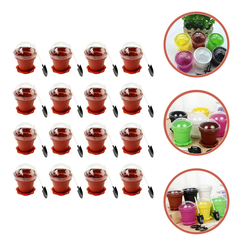 

Cups Cup Pot Flower Dessertlids Mousse Mini Dome Cake Bowlscupcake Parfait Ice Appetizer Sundae Bowlpudding Toasting