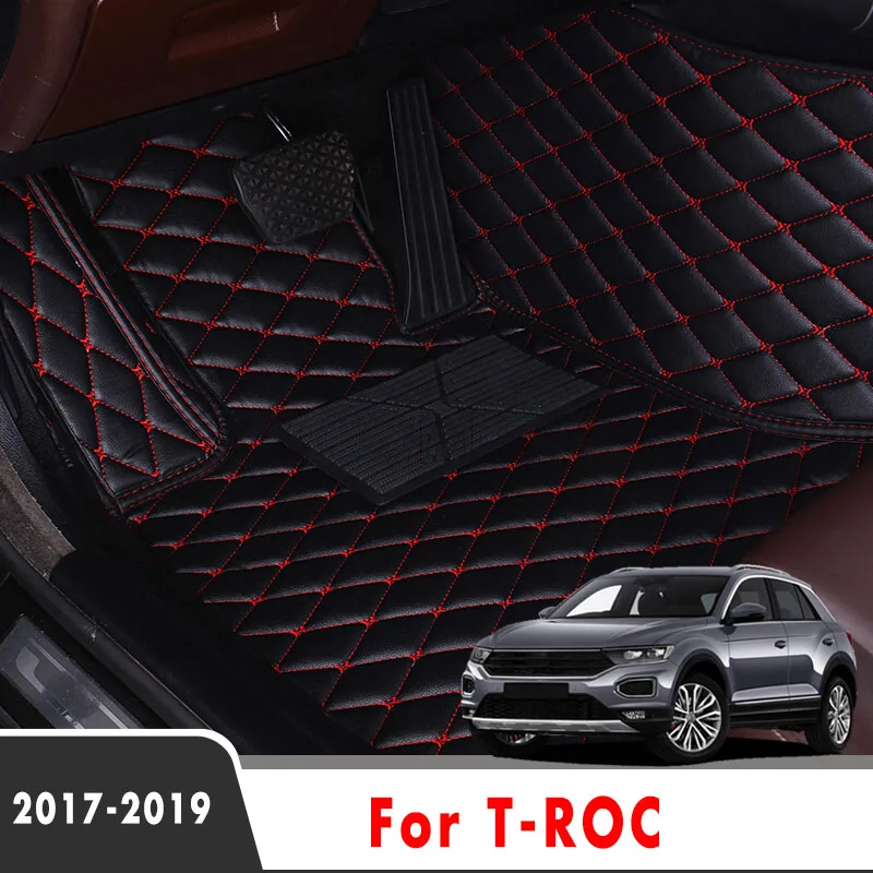 

Car Floor Mats For T-ROC TROC 2022 2021 2020 2019 2018 2017 Auto Interiors Accessories Custom Carpets Foot Rug For VW Volkswagen
