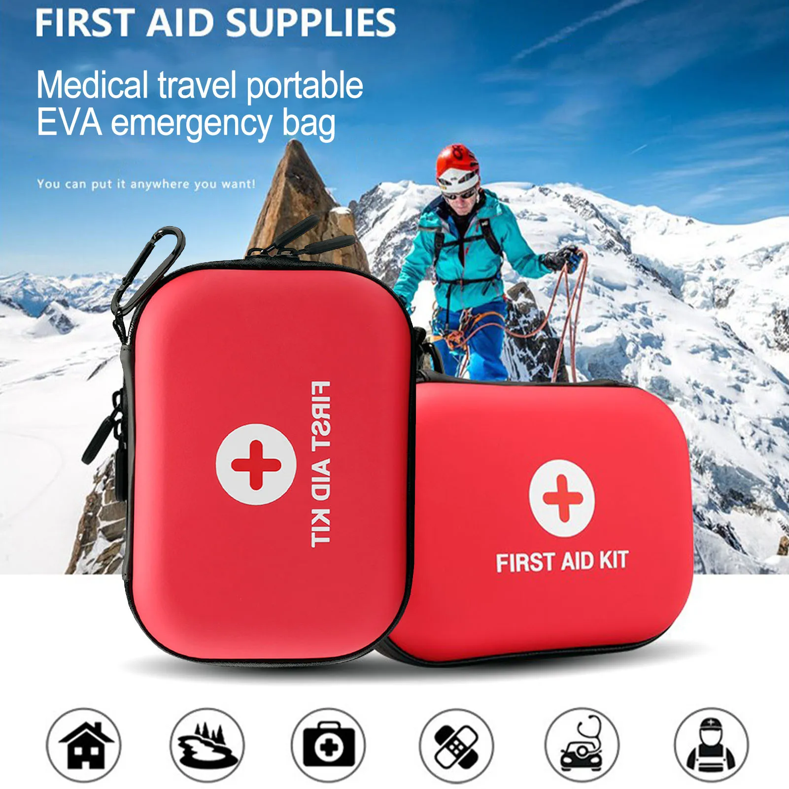 

99pcs Portable First Aid Kit Camping Emergency Survival Bag EVA Pill Case Travel Outdoor Camping Mini Medicine Storage Bag