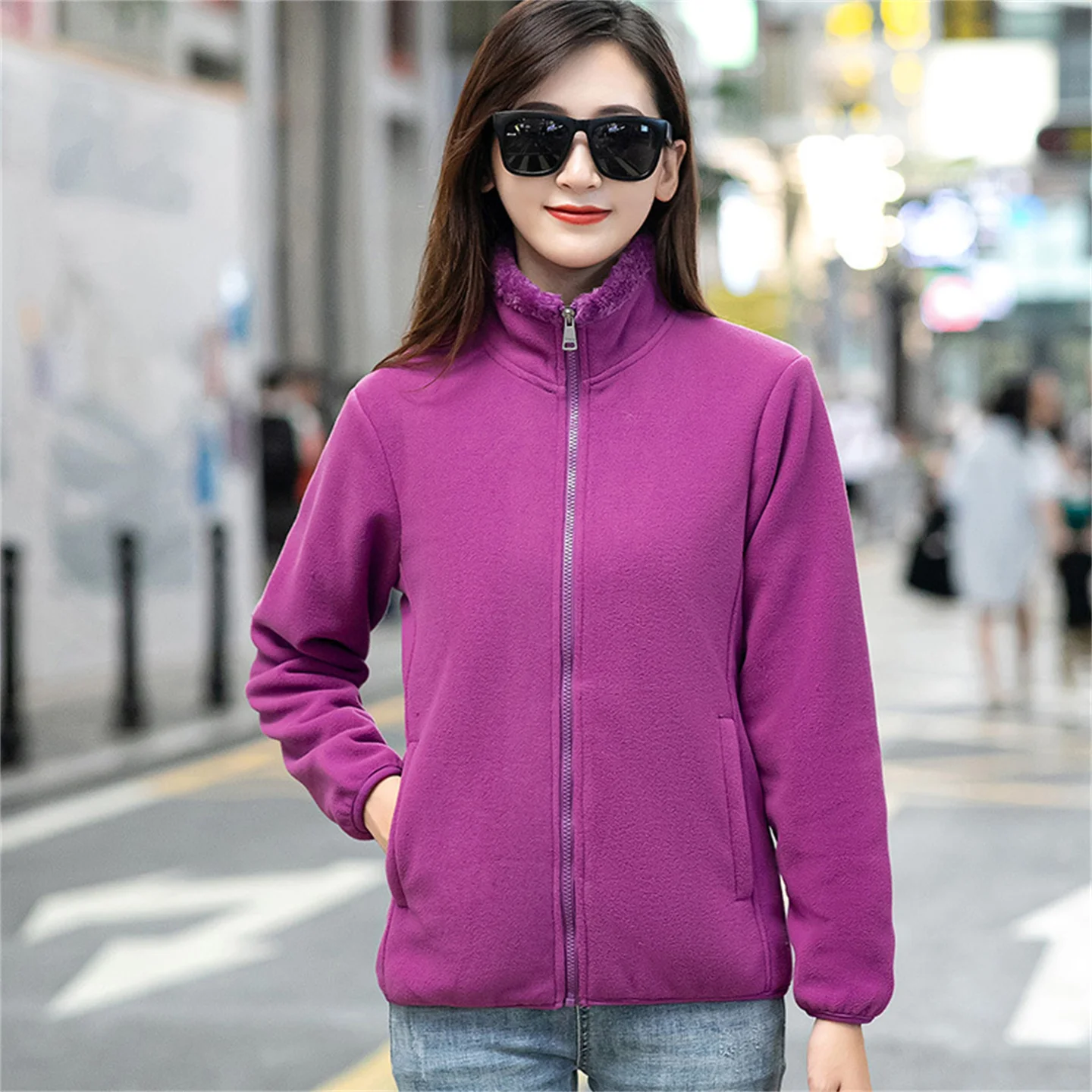 Зимняя Толстая флисовая куртка женское уличное пальто для кемпинга походов
