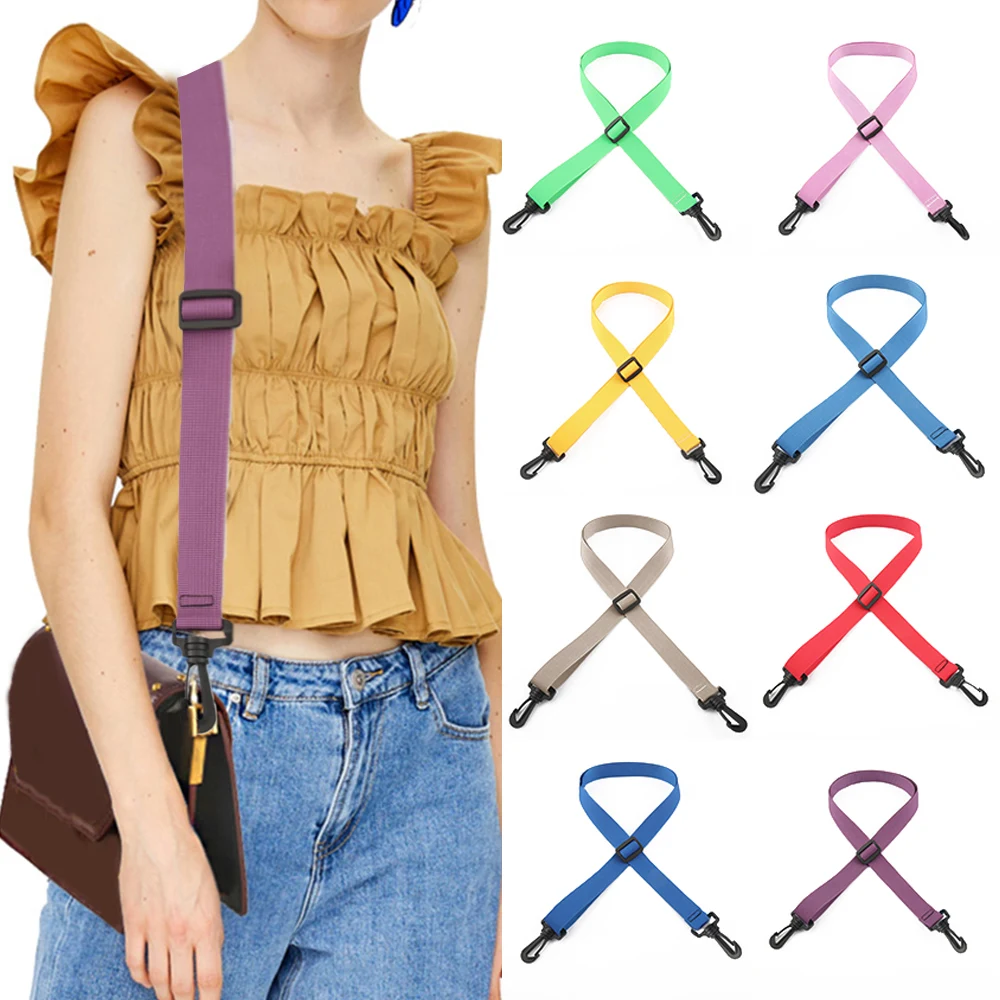 

Длинный нейлоновый ремешок на плечо, тонкая пластиковая пряжка, регулируемая сменная ручка «сделай сам» для сумок, аксессуаров