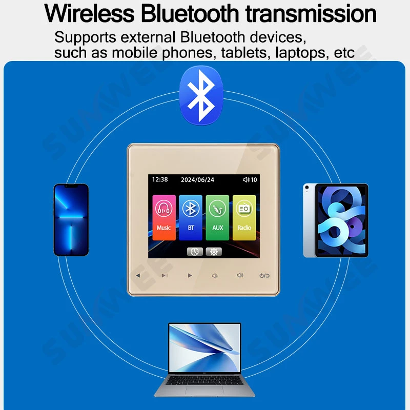 Bluetooth-стенический аудиоусилитель с потолочным динамиком