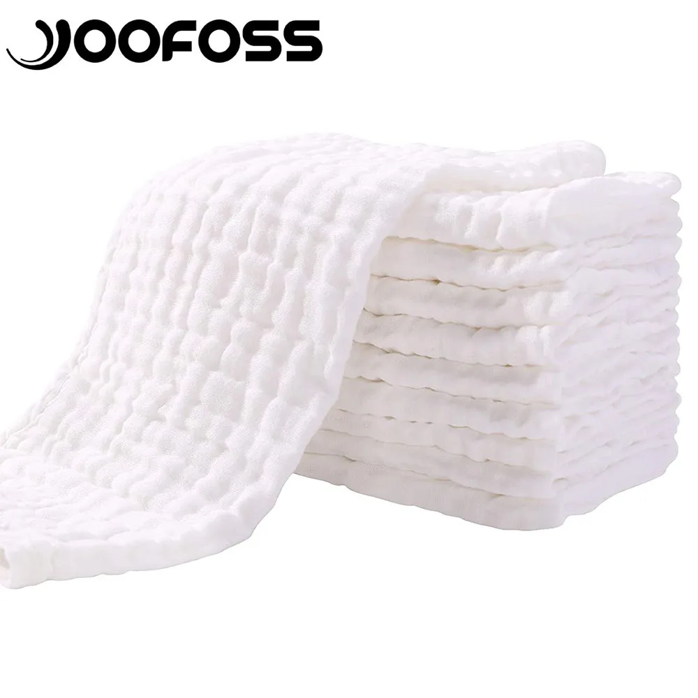 

Baby Burp Cloth 10Pack 100% Cotton Baby Gauze 50*25CM Towel Super Soft and Absorbent Muslin Newborn Baby Essentials Baby Items