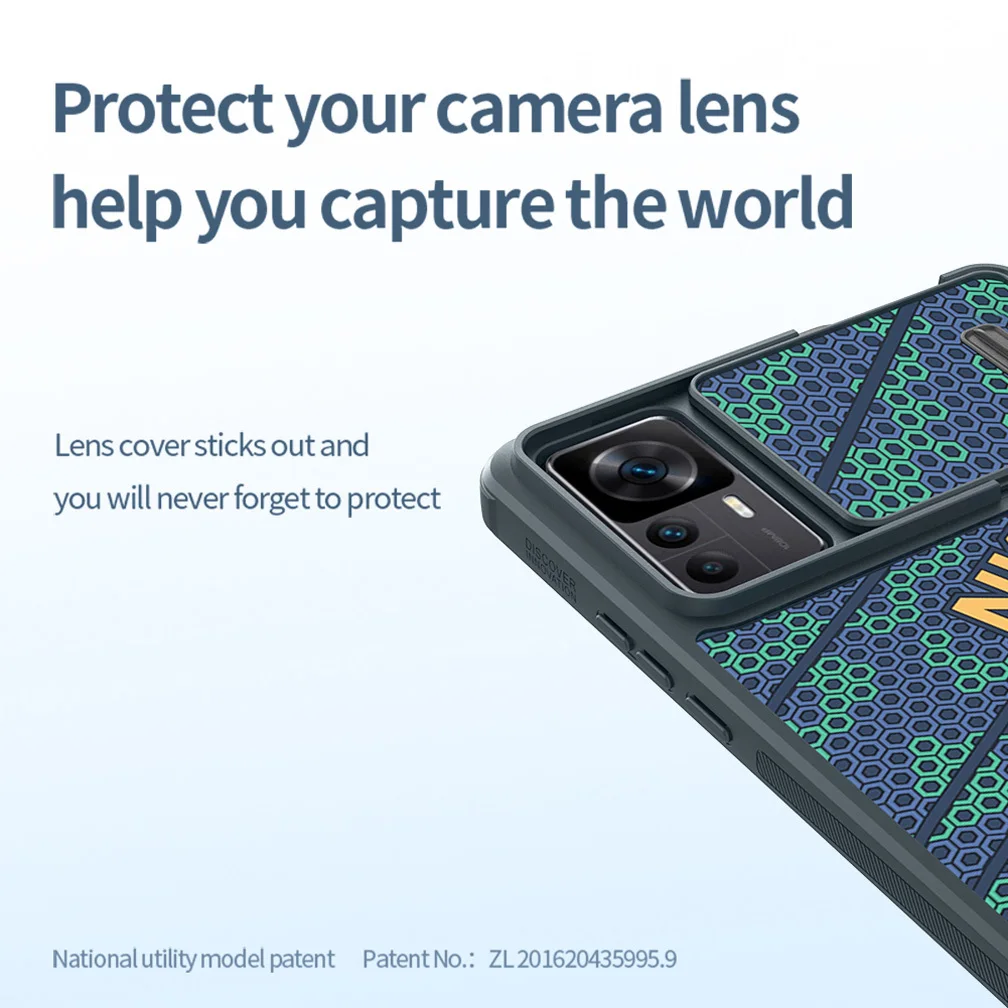 For Xiaomi 12T Pro /Mi 12T Case NILLKIN Striker S Case 3D Texture Non-slip Protect Lens Back Cover For Xiaomi Mi 12T Pro Cover