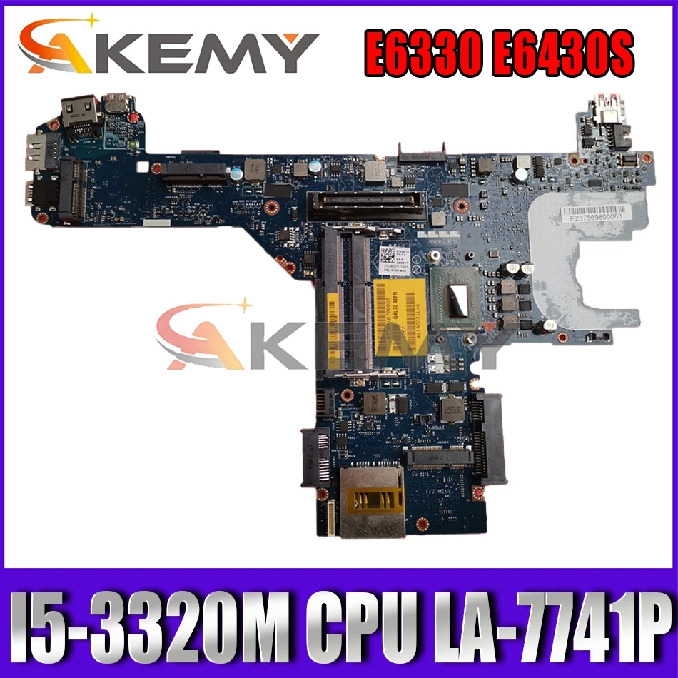 

Материнская плата Akemy для Dell Latitude E6330 E6430S QAL70 I5-3320M 0850YT 850YT, протестированная материнская плата 100%