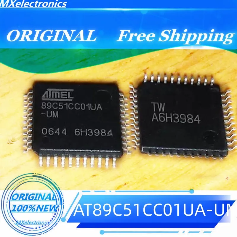 

2PCS/LOT NEW100% 89C51CC01UA-UM AT89C51CC01UA-UM AT89C51CC01UA-RLTUM AT89C51CC01UA TQFP-44