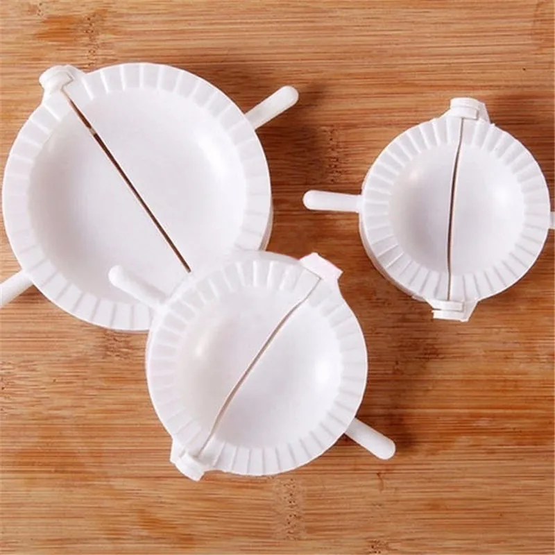 

3Pcs 7CM/8CM/10CM Dumpling Molds plastic Dough Press Dumpling Pie Ravioli Mould Kitchen Cooking Pastry Chinese Food Jiaozi Maker