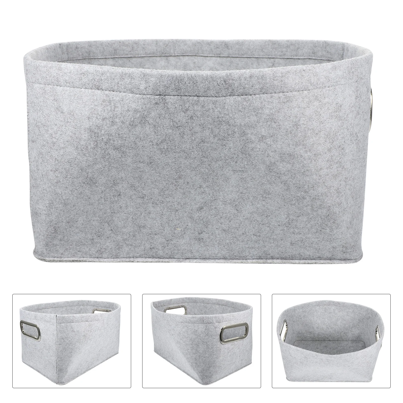 Фетровая корзина для хранения украшение комнаты держатели мелочей корзины