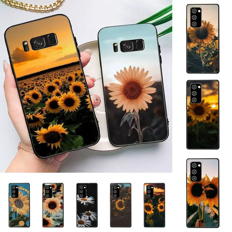 

TOPLBPCS Sunflower Phone Case for Redmi 8 9 9A for Samsung J5 J6 Note9 for Huawei NOVA3E Mate20lite cover