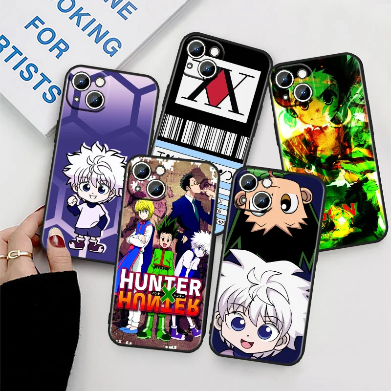 

HUNTER×HUNTER Cartoon For Apple iPhone 11 Phone Case 14 13 12 XS XR X 8 7 6 6S 5 5S SE Pro Max Plus mini Black Cover