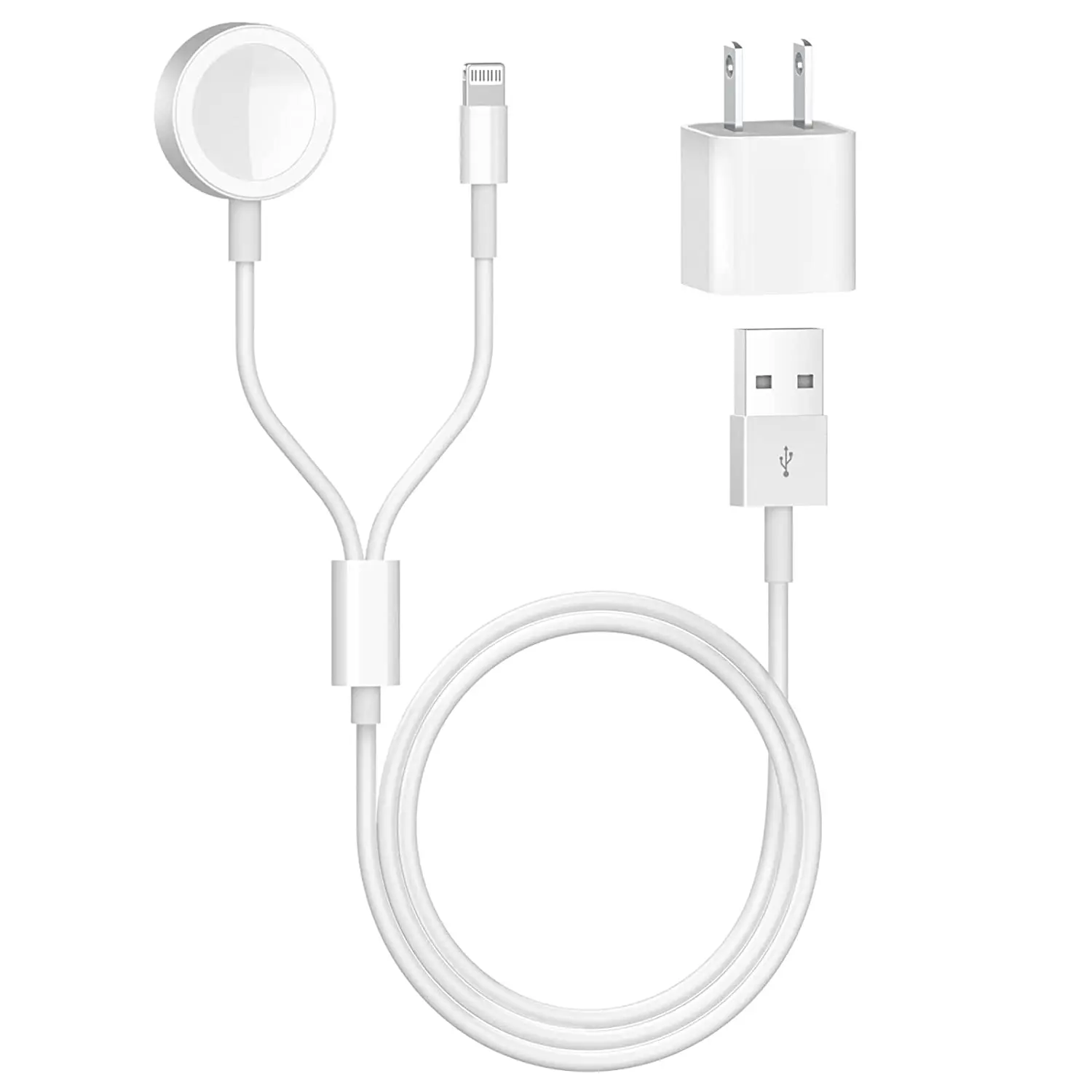 

2 in 1 Magnetic Wireless Charger for Apple Watch Series 7 6 5 4 3 2 1 SE Iwatch USB Charging Cable for IPhone 13 Pro