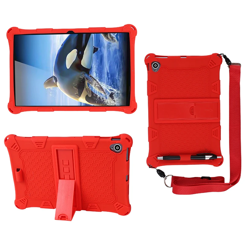 

For Teclast P30Air 10.1 P30 Air Tablet Case Fashion Soft Silicone Kids Shockproof Funda Protective Cover Shell Ajustable Stand