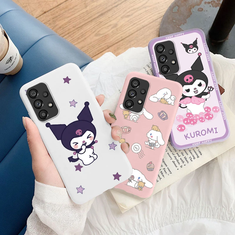 Sanrio Cinnamoroll Case For Samsung Galaxy A53 A52 A52S A33 A32 A31 A30 A20 A21S A22 M22 M32 A20S A13 A12 A11 A10 Phone Cover