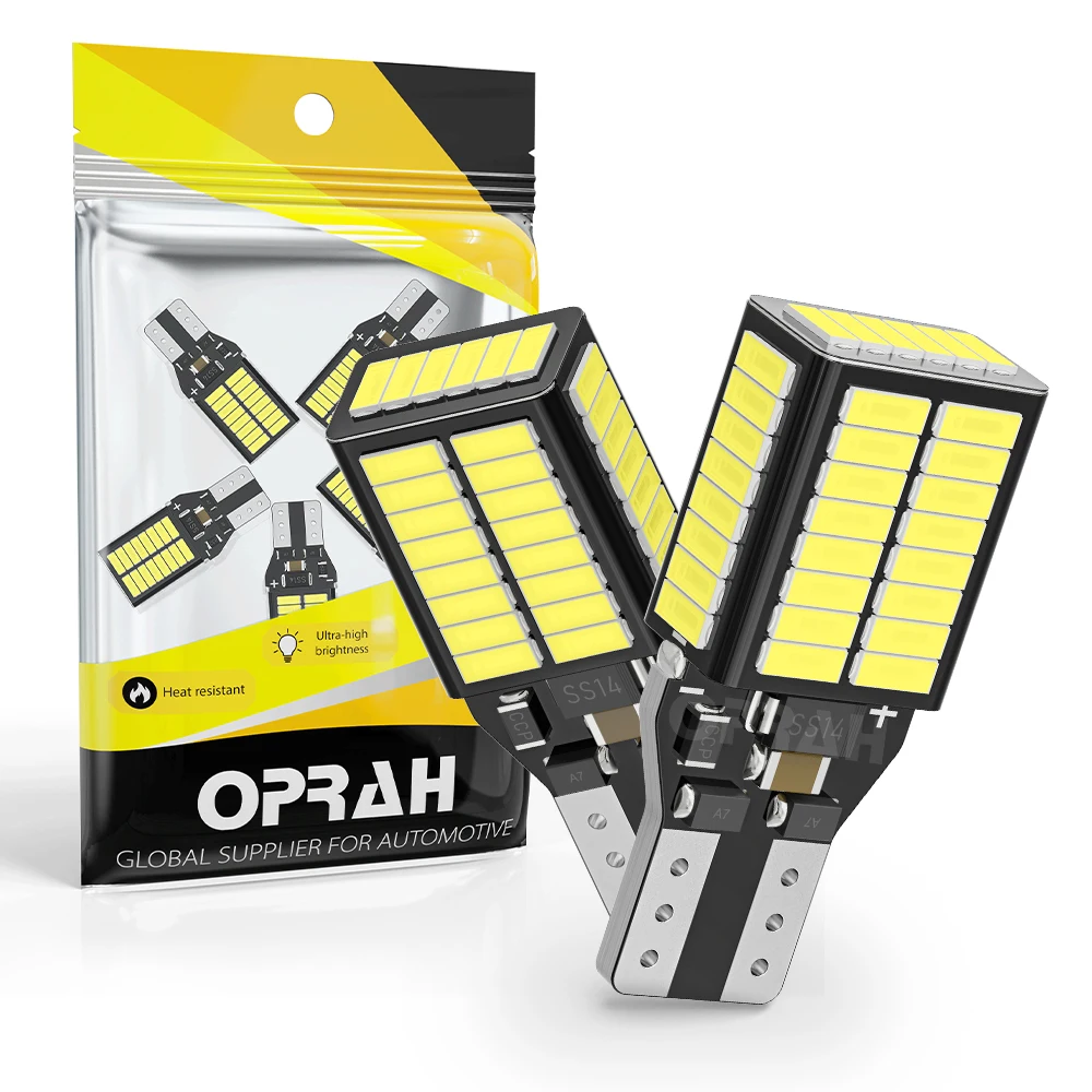 2 шт. W16W LED T15 Canbus автомобильные фары 921 912 T16 902 задние сигнальные лампы Supber Bright 4014SMD для заднего хода резервные лампы без ошибок